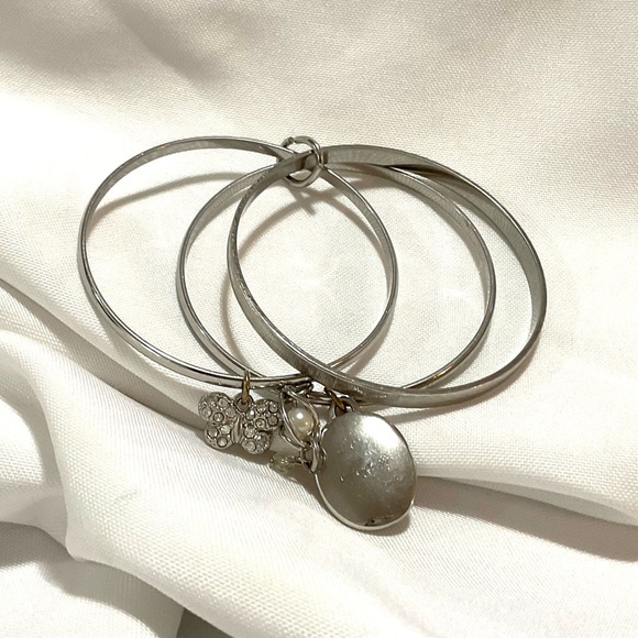 3 Piece Mom Bangle Charm Bracelet Lot - Picture 3 of 10